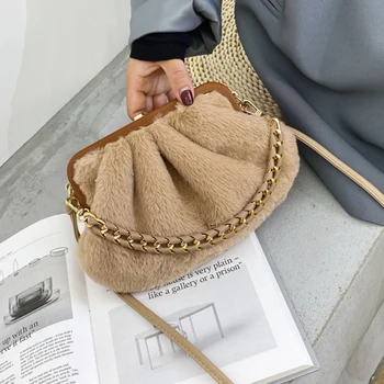 

Small Shoulder Bag For Women 2020 Winter Armpit bag Lady Simple Handbags Female Solid Color Travel Crossbody Hand Bag