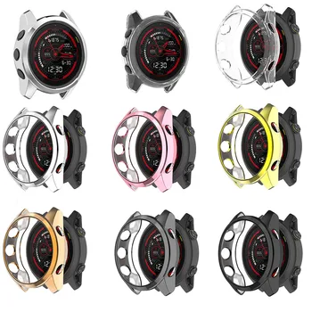 

Plating TPU Protective Case For Garmin Forerunner 745 Watch Cover Protector Bumper Frame For Garmin Forerunner745 Shell