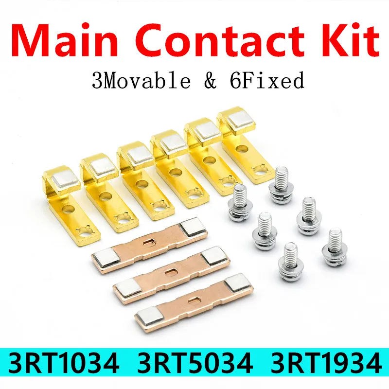 Kit de Substituição do Contator ac Contatos Móveis e Fixos Peças Sobressalentes Contato Principal 3rt1034 3rt5034 3rt19346a 3rt10341a 1b
