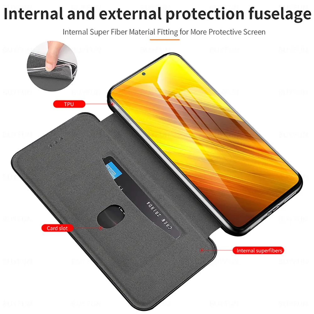 Leather Wallet Case Phone Case For Xiaomi Poco X3 NFC Pocophone X3 Pro