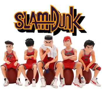 

Pvc Shohoku Slamdunk Anime Figure Miyagi Akagi Rukawa Sakuragi Mitsui Figure Model Toy Basketball Figurine car decorations doll