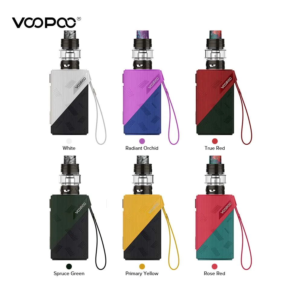 

Original VOOPOO Find Kit 120w TC box mod with 5ml tank vape kit 4400mah battery Electronic Cigarette vaporizer UFORCE coils kit
