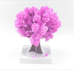 1pc 2021 90x80mm magicamente papel sakura árvore de cristal mágica crescente japão desktop cerejeira flor ciência brinquedos novidade engraçado