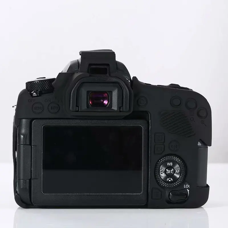 Силиконовые Камера чехол для Canon 200D II 5D4 5dmark Характеристическая вязкость полимера 1300D 77D 80D 7D2 5D3 5DS 5DR 700D 650D 6D2 6D 80D 800D кожи мягкая обложка