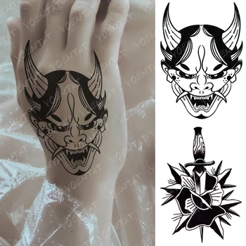 

Waterproof Temporary Tattoo Sticker Japanese style Prajna Fake Tatto Flash Tatoo Hand Arm Foot Back Tato for Girl Women Men