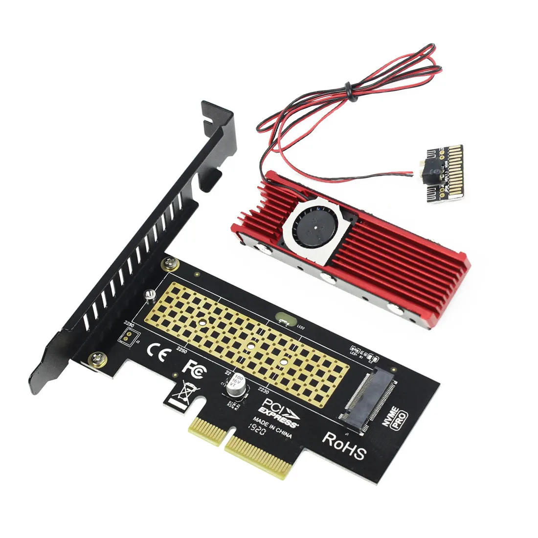 JEYI SK4 M.2 SSD для PCI E X4 адаптер карты M Key + Cool Warship m2 2280 вентилятор радиатора комбо Express 3