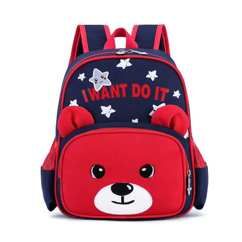 New children's bag boy shoulder bag kindergarten school bag little girl baby cute cartoon backpack reflective bag