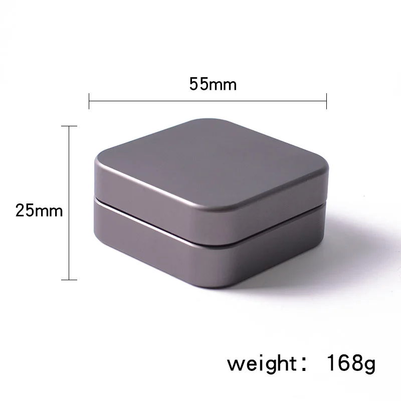 55 mm square manual metal aluminum smoking accessorie herb herbal tobacco grinder