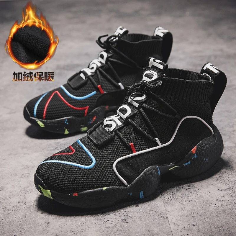 

Winter Men's Boots Warm Boot With Velvet Male Waterproof Shoes Chaussure Mans Casual Shoes For Men Boots Footwear Male Sneakers