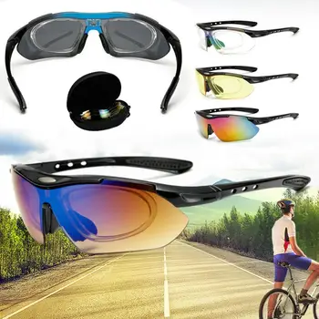 

Cycling Polarized Очки Glasses Outdoor Sports Bicycle Bike Sunglasses Windproof Anti UV Motocross Motorcycle Glasses