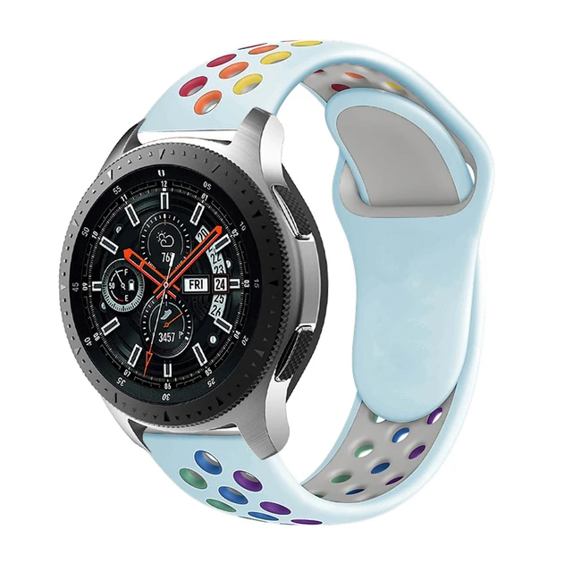 20mm/22mm Strap for Samsung Galaxy Watch 4/3/46mm/42mm/Active 2/Gear S3 Frontier Silicone Bracelet Huawei Watch GT/2/2e/Pro Band turquoise 5