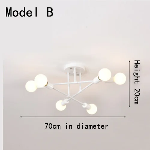 Modern Creative Lighting Warm And Romantic Golden Bedroom Modern Minimalist Personality Living Room Dining Room Ceiling Lamps Model B