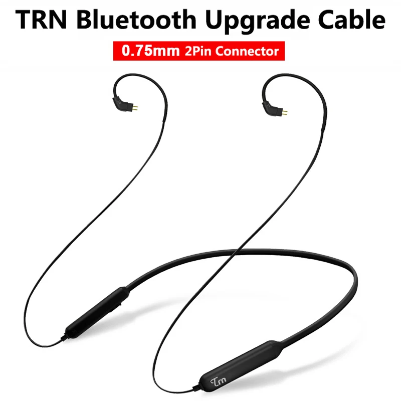 Роскошный HB1 беспроводной Bluetooth кабель HIFI наушники MMCX/2Pin/IE80 разъем Поддержка APTX для TRN V80/IM1 AS10 EBX M6 - Цвет: TRN 0.75mm 2Pin