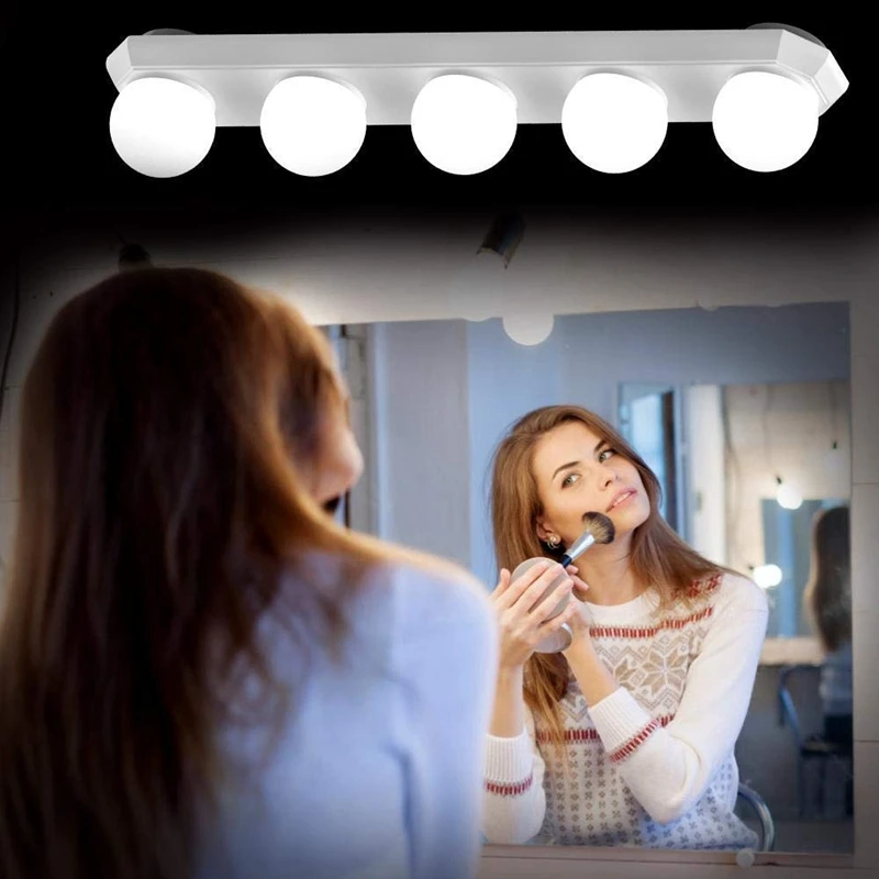  Portable LED Vanity Light Kit with Dimmable Light Bulb for Bathroom Dressing Room with 3 Lighting M
