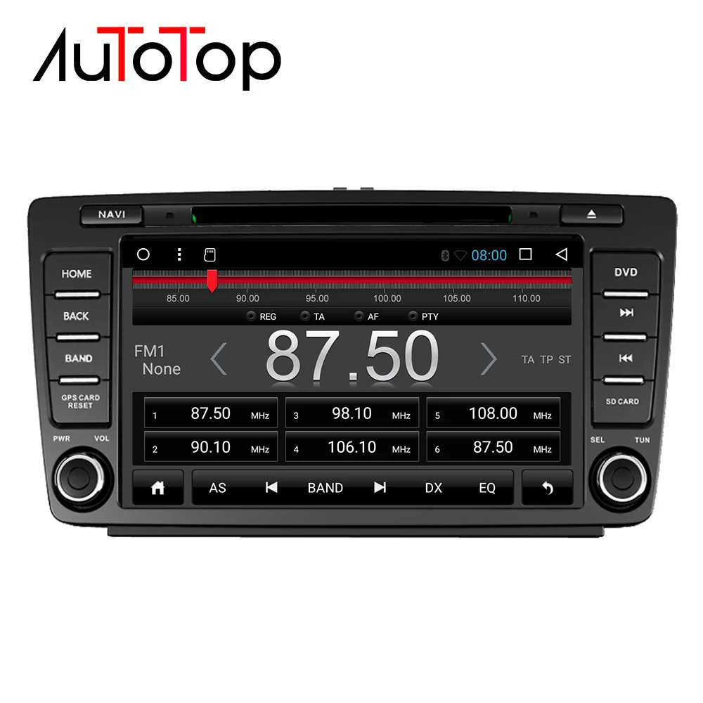 Автомобильный dvd-плеер AUTOTOP 2 Din Android 7.1.2 Для Skoda Octavia 2 3 a 5 A5 Yeti 2009-2013 gps навигация автомобильный мультимедийный Стерео DVD