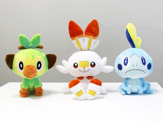 Стартер серия Пикачу плюшевая игрушка прекрасный скорбанни Sobble Grookey животное кукла kawaii Япония аниме мягкая кукла эльф подарок для детей