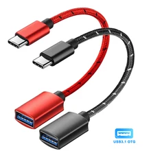Adaptateur USB3.1 OTG USB type-c mâle vers USB 3.1 femelle, câble de données pour MacBook Pro, SAMSUNG S20 Ultra S10 Plus, XIAOMI USB-C
