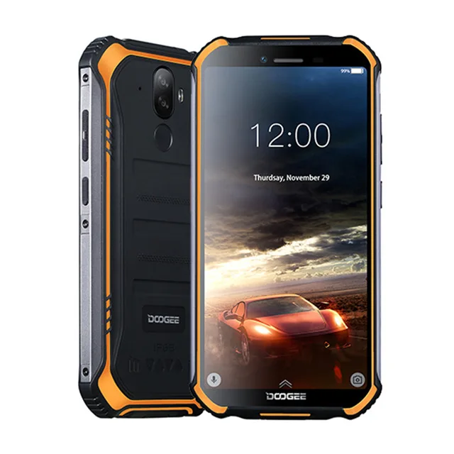 Оранжевый DOOGEE S40 Lite IP68 водонепроницаемый прочный смартфон Android 9,0 5,5 ''4650 мАч 2 ГБ+ 16 Гб отпечатков пальцев четырехъядерный 3G мобильный телефон - Цвет: Оранжевый