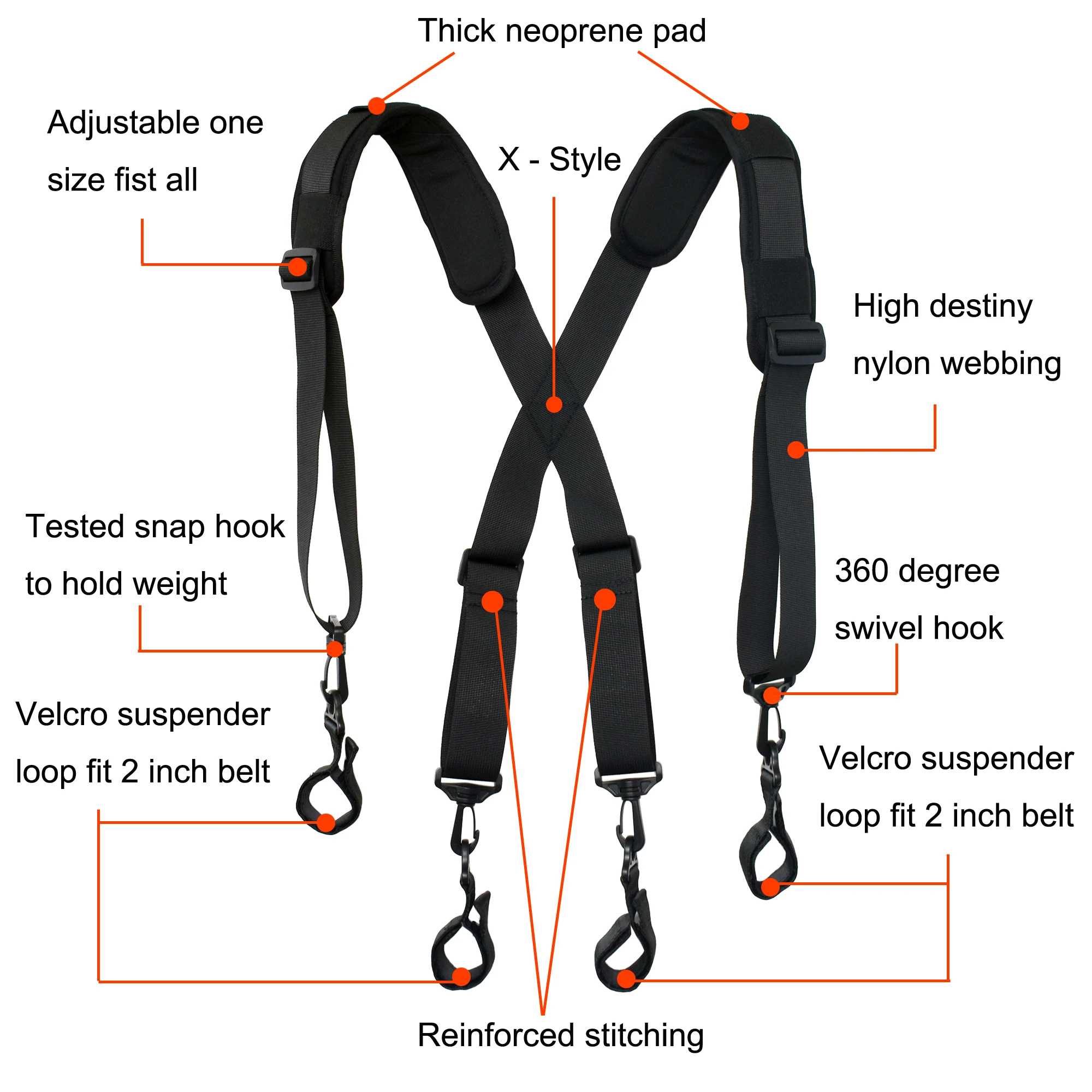 tool belt suspender loops