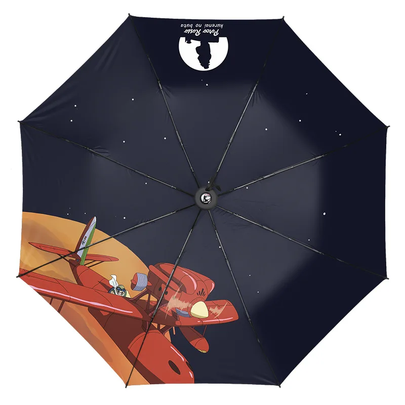 Аниме Хаяо Миядзаки Унесенные призраками Ходячий замок Тоторо анти-УФ складной зонт от дождя и солнца Мультфильм ветрозащитный подарок косплей