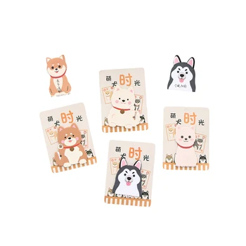 

36packs Dog memo stickers Kawaii Dogs Name sticker Fridge sticker Message Pasteable paper Sticky Notebook