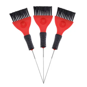 

Hair Dyeing Comb Pro Salon Tinting Brush Plastic Handle with Tail Barber Coloring Highlighting Hair Brushes Hair Styling Tool