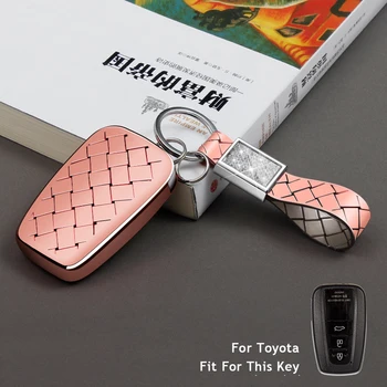 

For Toyota CHR Camry Prius Prado 2016 - 2018 Aygo RAV4 Corolla 2018 TPU Remote Key Case Fob Shell Cover 2 3 Button Keyfob Pouch