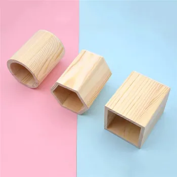 

New Office Organizer Desktop Wooden Pen Storage Box Pencil Pot Pen Holder Makeup Brush Container Home Office Stationery Supply