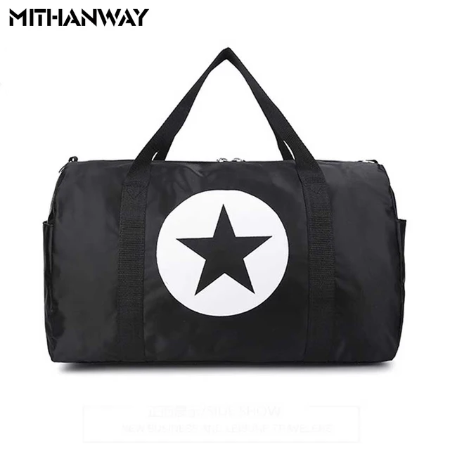 US $14.00 Large Capacity Five-Pointed Star Women Men Duffel Bag Multifunction Portable Sports Travel Gym Fitn