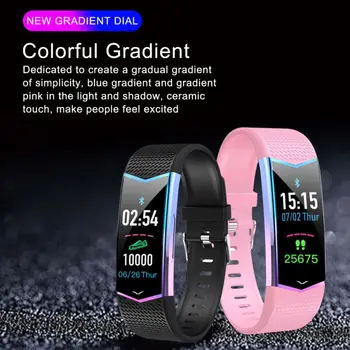 

IP67 Waterproof Smart Fitness Tracker Watch 0.96 inch Blood Pressure Outdoor Running Pedometer Heart Rate Monitor Bracelet