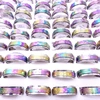 Wholesale 50pcs/Lot Mens Womens Multicolor Stainless Steel Spinner Rings Fashion Jewelry Variety of Patterns Size 17-21mm 1