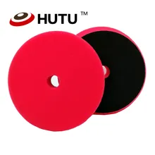 6Inch 150mm 30mm Thick Flat Buffing Pad Red No Cutting Finishing Europe Sponge foam for Dual Action car polishier