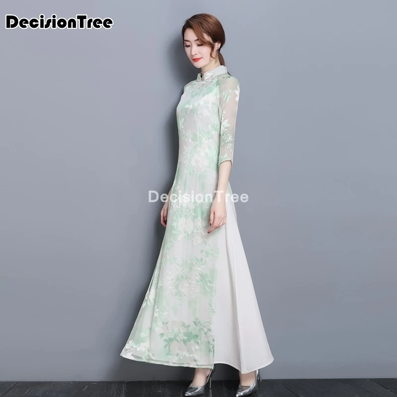 2021 aodai вьетнамское qipao платье для женщин традиционная одежда ao dai китайские платья