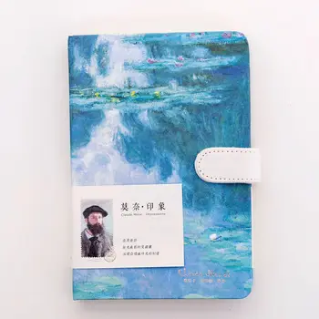 

Van Gogh Monet Notebook Paper Planner Oil Painting Agenda School Diary Vintage Note Book Calendar Traveler Study