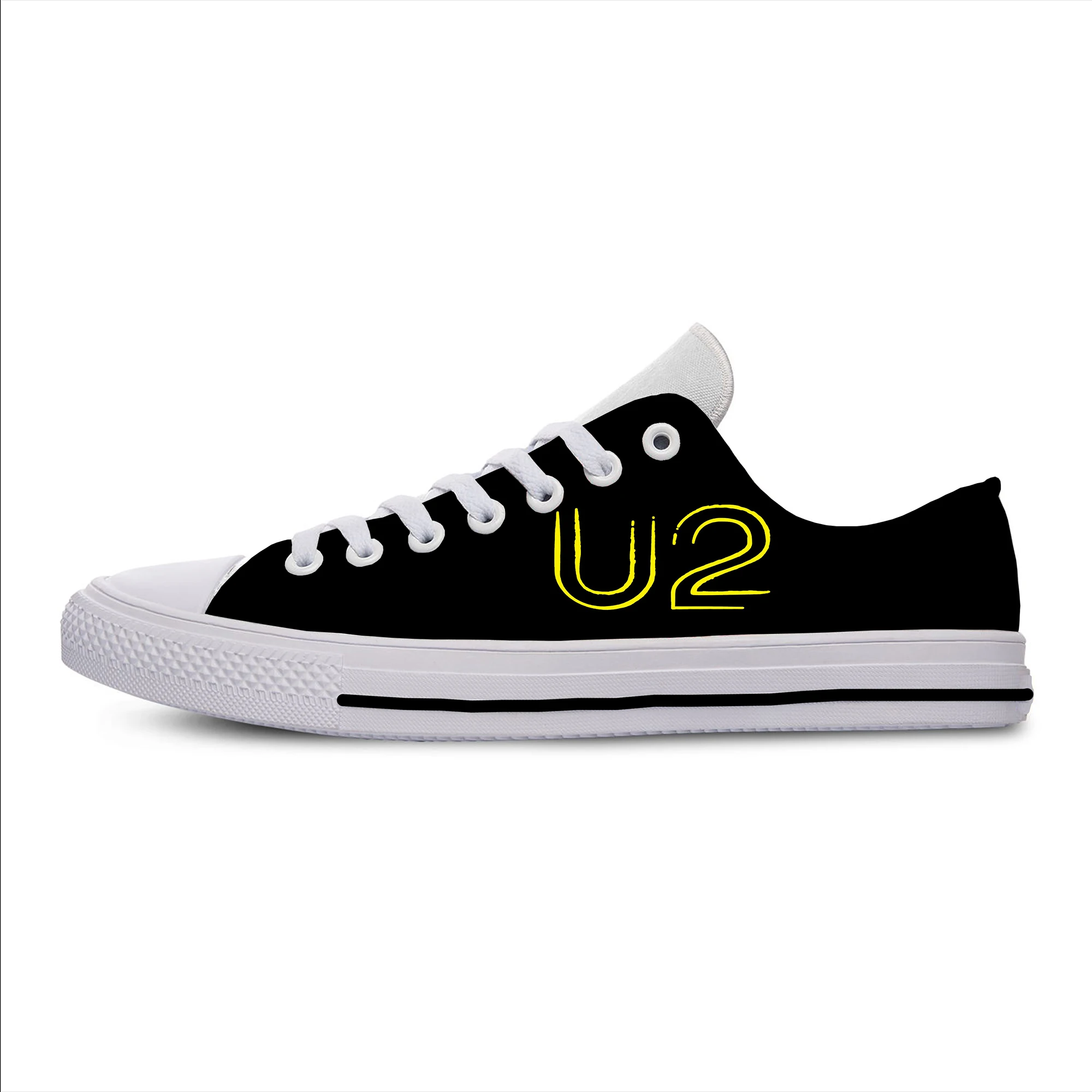 Г. Новая прогулочная обувь с музыкальным ремешком U2 Удобная уличная Женская Повседневная легкая дышащая обувь с 3D принтом - Цвет: Music Band U23