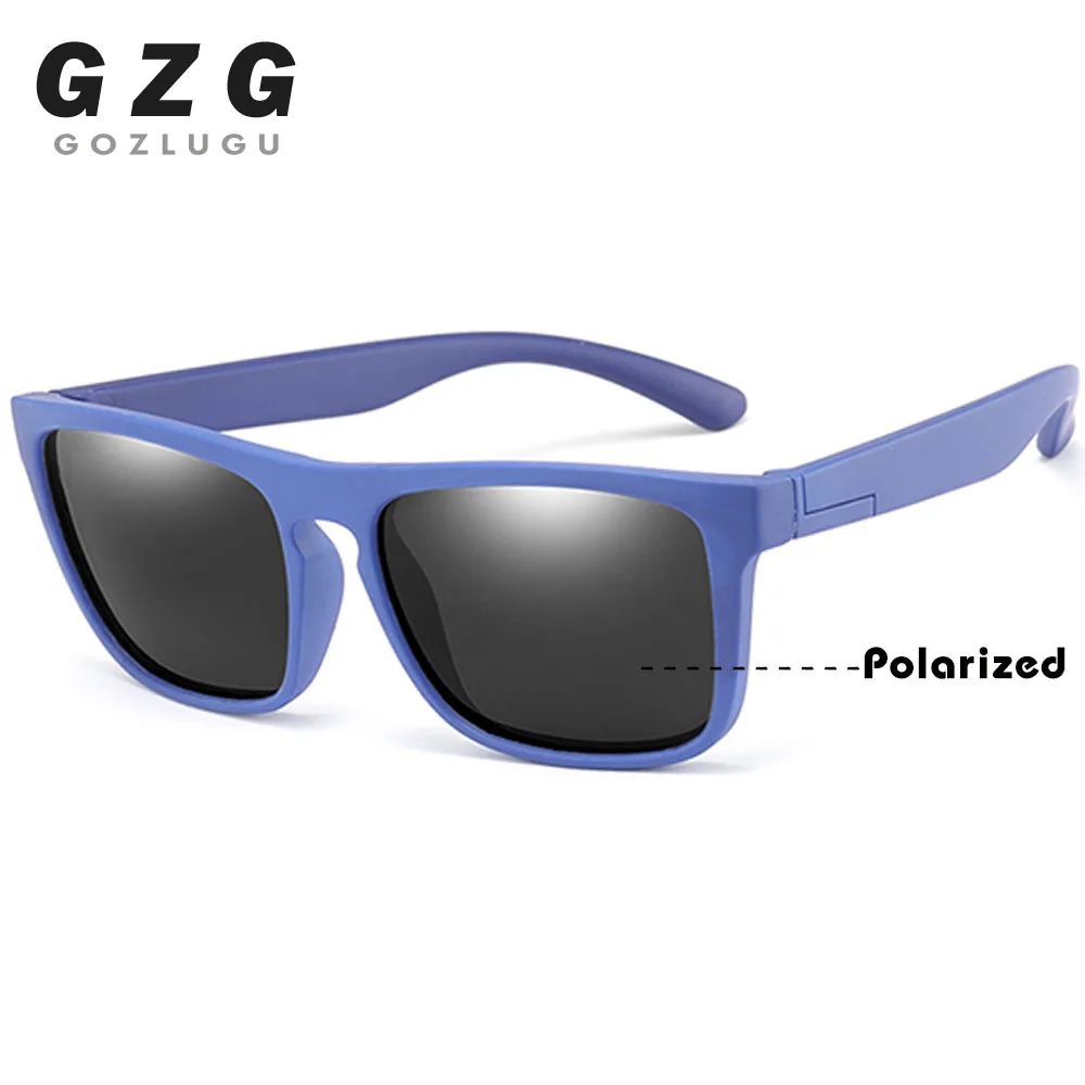 R03 blue gray Детские солнцезащитные очки, брендовые солнцезащитные очки для маленьких девочек, поляризованные детские солнцезащитные очки, гибкая Защитная оправа, UV400, подарки на день рождения, Рождество - Цвет линз: R03 blue gray