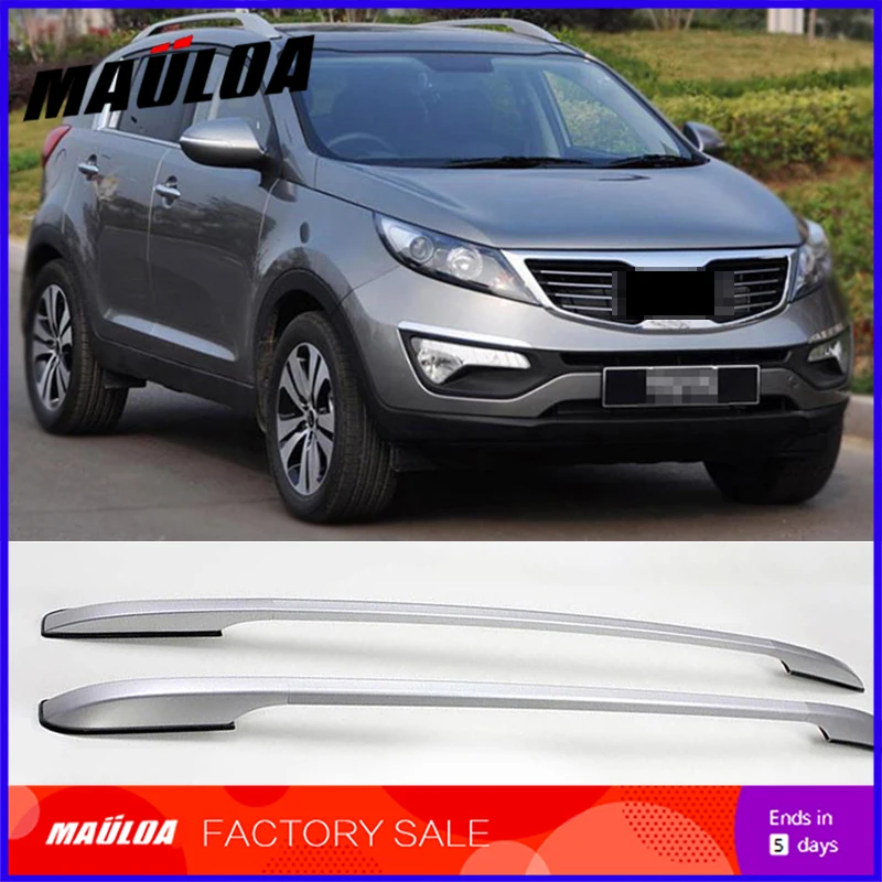 High quality Aluminium alloy sticker install side rail bar roof rack
