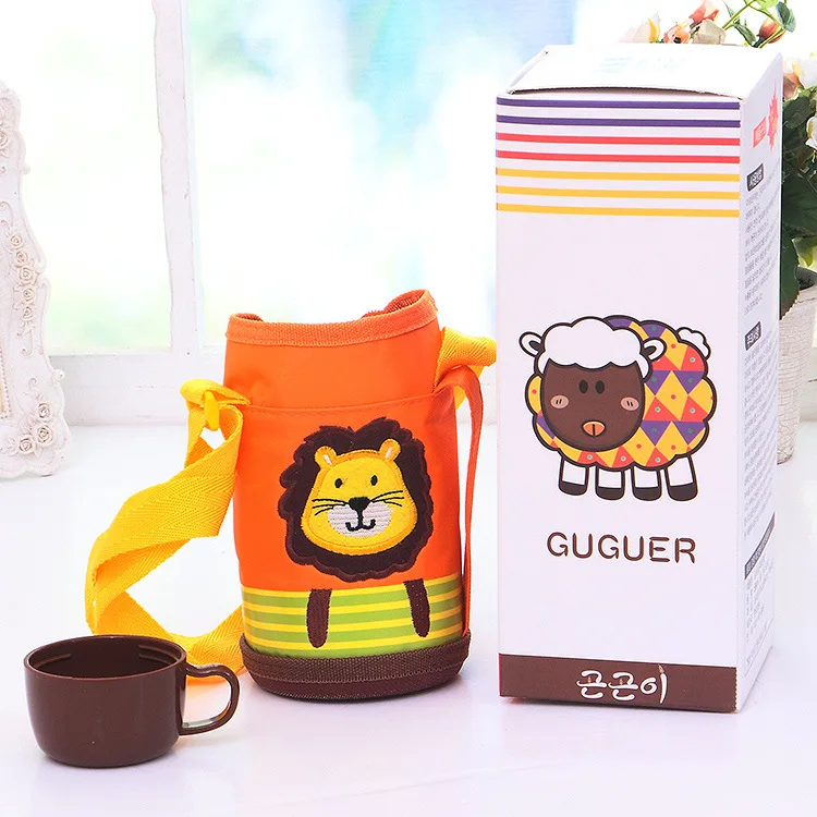 

Children Insulated Cup Baby with Straw Insulated Stainless Steel Bottle Creative Cute Glass CHILDREN'S Kettle