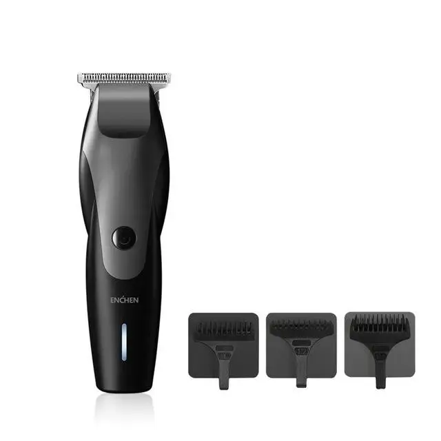 Колибри, профессиональная электрическая машинка для стрижки волос Xiaomi Для Мужчин's триммер с 3 расческа для волос 10W 110 V-240 V низшее Шум АК - Цвет: Black