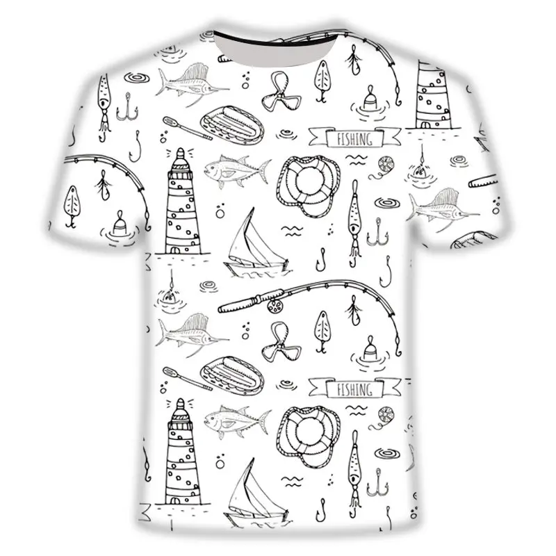 Рыбий Мужская 3D футболка хип-хоп Футболка Рыбацкая тропическая Футболка с принтом Забавные футболки летняя мужская одежда с изображением животных - Цвет: TX386