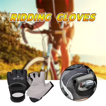 

NEW Outdoor Riding Gloves With Rear View Mirror Bike MirrorsHalf-Finger Gloves With Reflector fiets accessoires rear view mirror