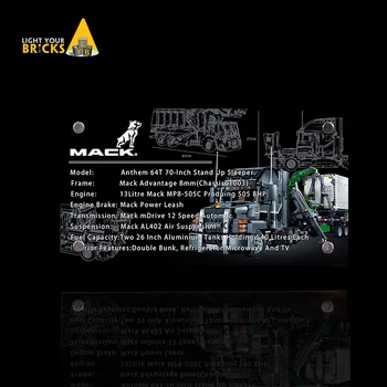 

THE display stand for lego Technic 42078 the Mack Anthem Truck custom acrylic Licence brand