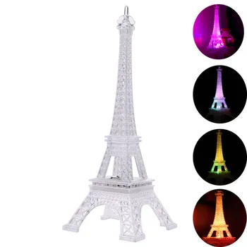 

1pc Night Light Stylish Funny Fashion Eiffel Tower Nightlight Mini Night Light Acrylic Light