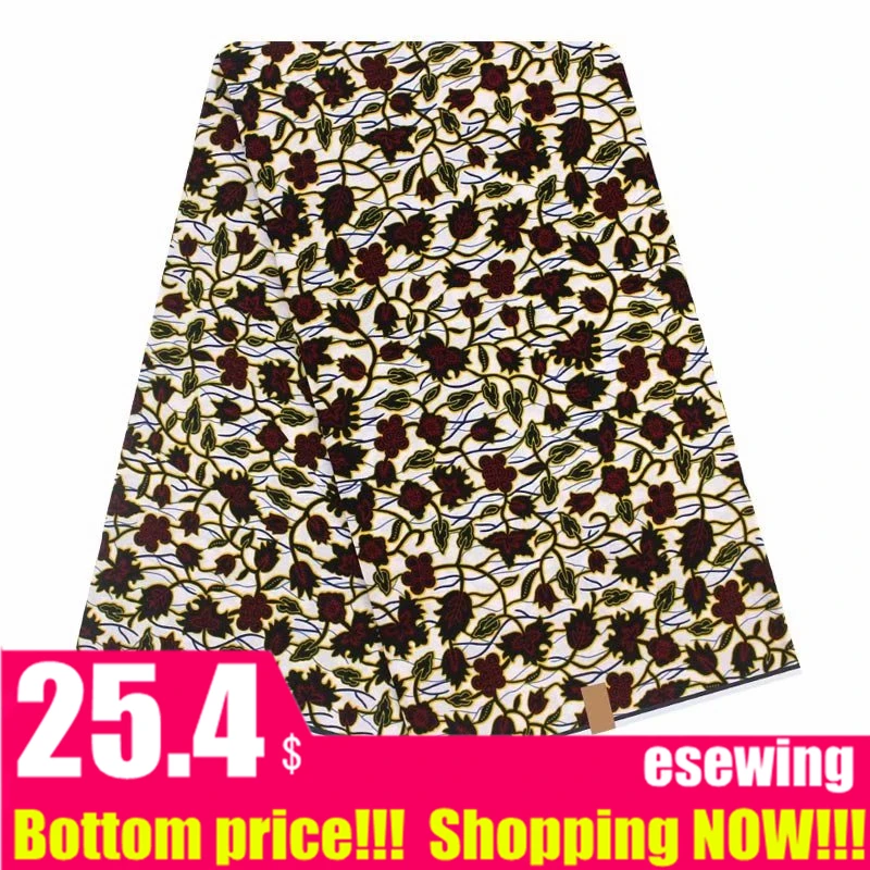 Настоящий голландский воск гарантированный настоящий голландский воск 6 ярдов/партия голландский воск высокого качества африканская ткань Анкара