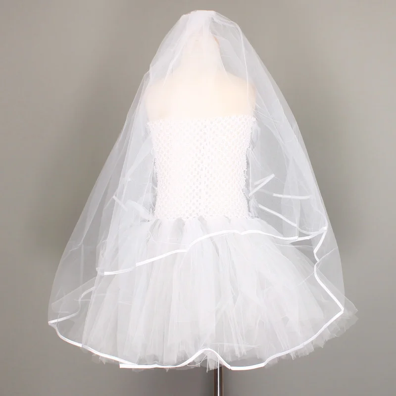 Dead Bride Inspired Girls Halloween Tutu Dress Gothic Scary Kids Role Play Party Costume for Carnival Photos Tulle Dress (8)