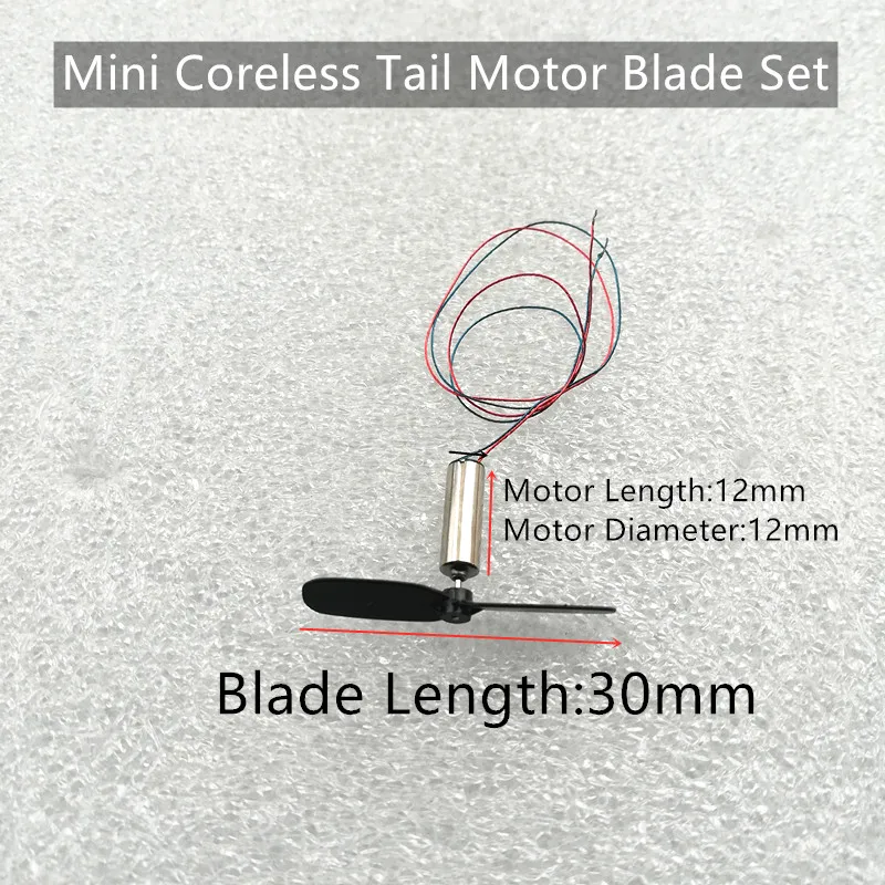 New Arrival 3.7V 412 Coreless Motor Tail 4*12mm 0.7mm Shaft For DIY R/C Toys Quadcopter Helicopter Accessories Spare Parts | Игрушки и