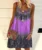 Women Loose Boho Print Dress Vintage Casual Ruffles Befree Strap Camis Sleeveless Large Big Summer Beach Dresses Plus Size