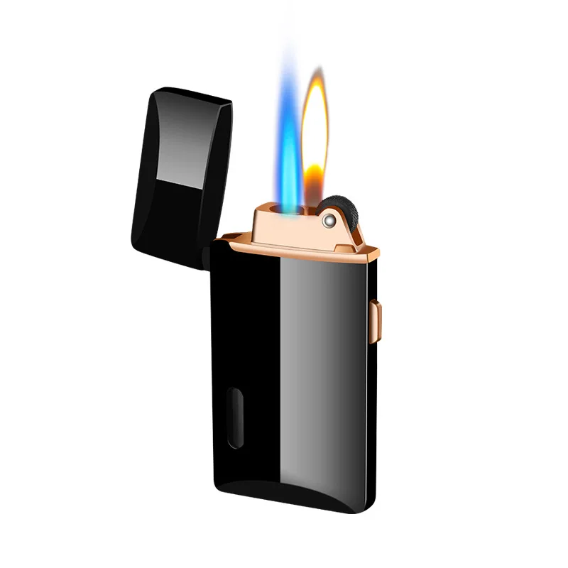 

Two Flames Turbo Gas Lighter Lighters Smoking Accessories Gadgets for Men Creative Electronic Lighters