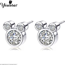 Yiustar Грация серьги «Микки Маус» крошечные Микки серьги для женщин девочек детей детские серьги-гвоздики мини мультфильм Ювелирные изделия Подарки