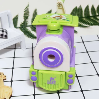 

FangNymph Color Random Hand Crank Mechanical Accessory Sharpener Student Cartoon Print Pencil Sharpener Kids School Supply